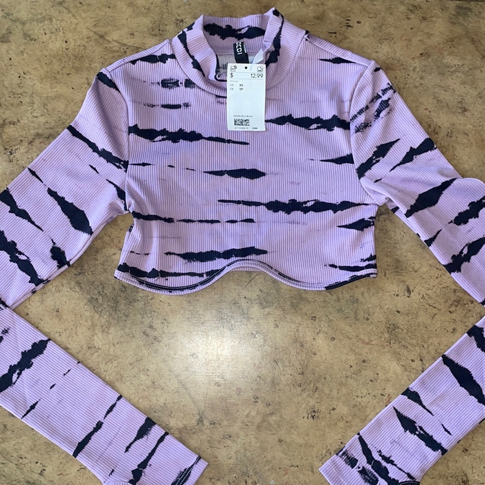 Purple and black top brand new